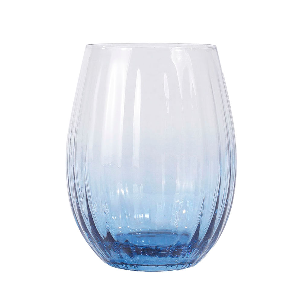 Vaso Krea Lineas Optico Azul 590ml
