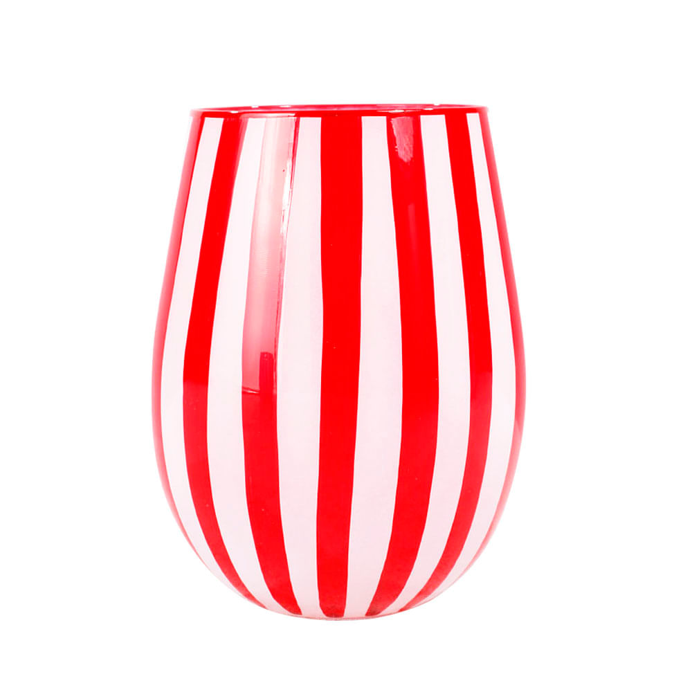 Vaso Krea Rojo Blanco 520ml