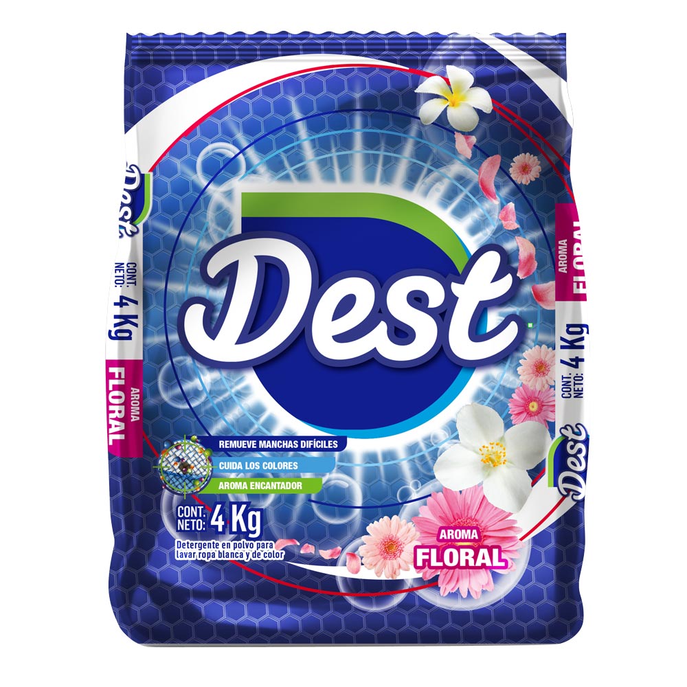 Detergente en Polvo Dest Floral 4kg
