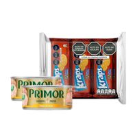 Galleta Kraps 6un + Filete de Atún en Aceite Primor 2un