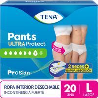 Ropa Interior Desechable Tena Pants Ultra Talla L 20un