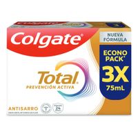 Tripack Pasta Dental Colgate Total Antisarro 75ml