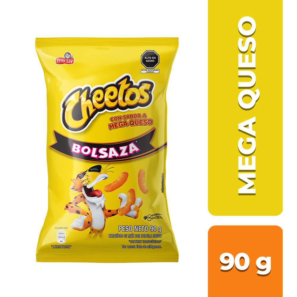 Snack de Maíz Cheetos Sabor Mega Queso 90g