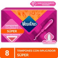 Tampones con Aplicador Nosotras Súper 8un
