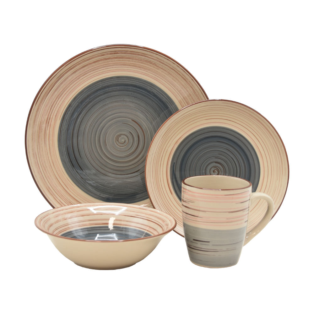 Juego de Loza Krea 16 Piezas Cerámica