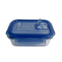 Contenedor Krea Hermético Vidrio Rectangular 0.3L