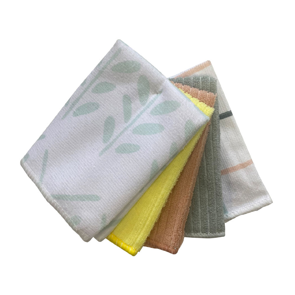 Set 5 Paños Krea Microfibra