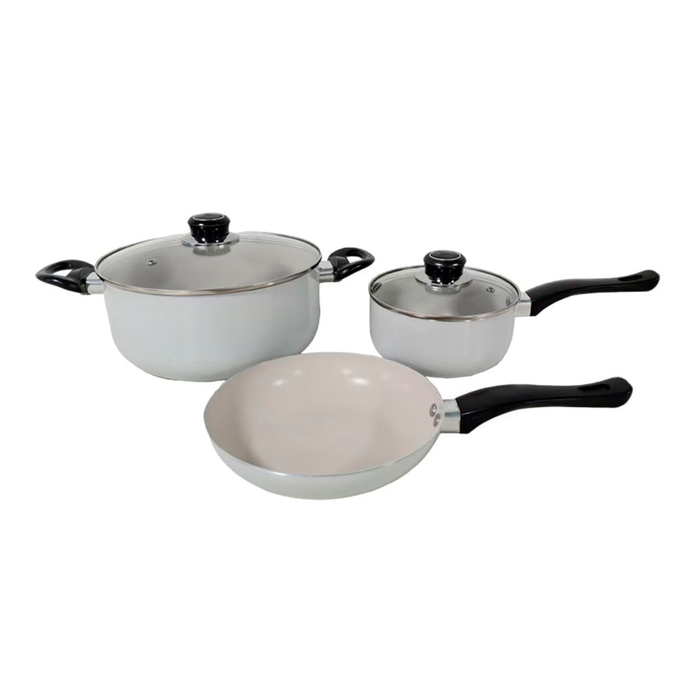 Batería de Cocina Krea Antiadherente 5 Piezas