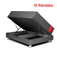 Cama Boxet Su Majestad 1.5 plazas Gris