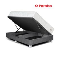 Cama Boxet Pocket Max Queen Gris