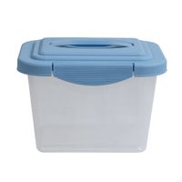 Caja Organizadora Krea Transparente Tapa Azul 4L