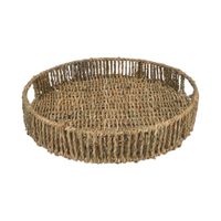 Bandeja Decorativa Krea Fibra Natural Rectangular 35cm