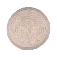 Alfombra Redonda M+Design Algodón Tufted Natural
