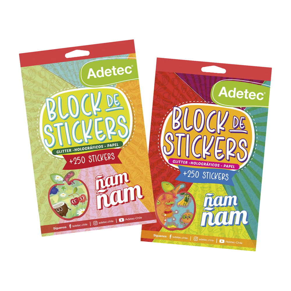 Block Stickers Adetec Ñam Ñam