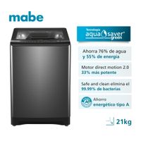 Lavadora Automática Mabe 21K Diamond Gray Lma1220Wdgbb0