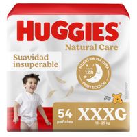 Pañales Huggies Natural Care Talla XXXG 54un