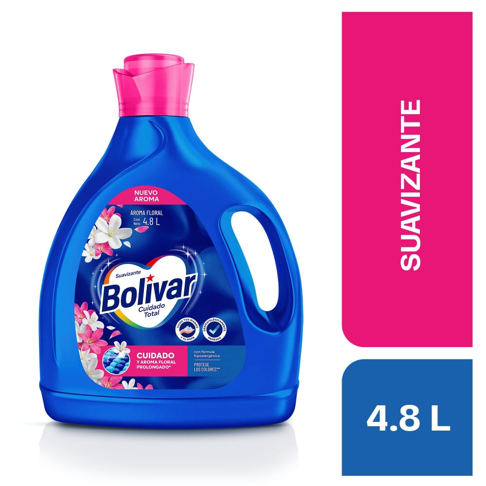 Suavizante Bolívar Cuidado Total Aroma Floral 4.8L