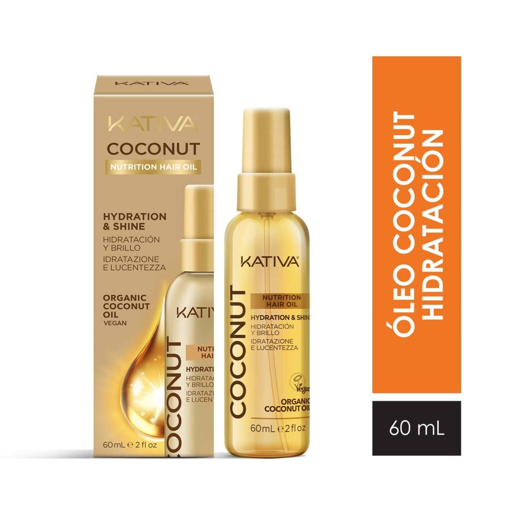 Óleo Capilar Kativa Coco 60ml