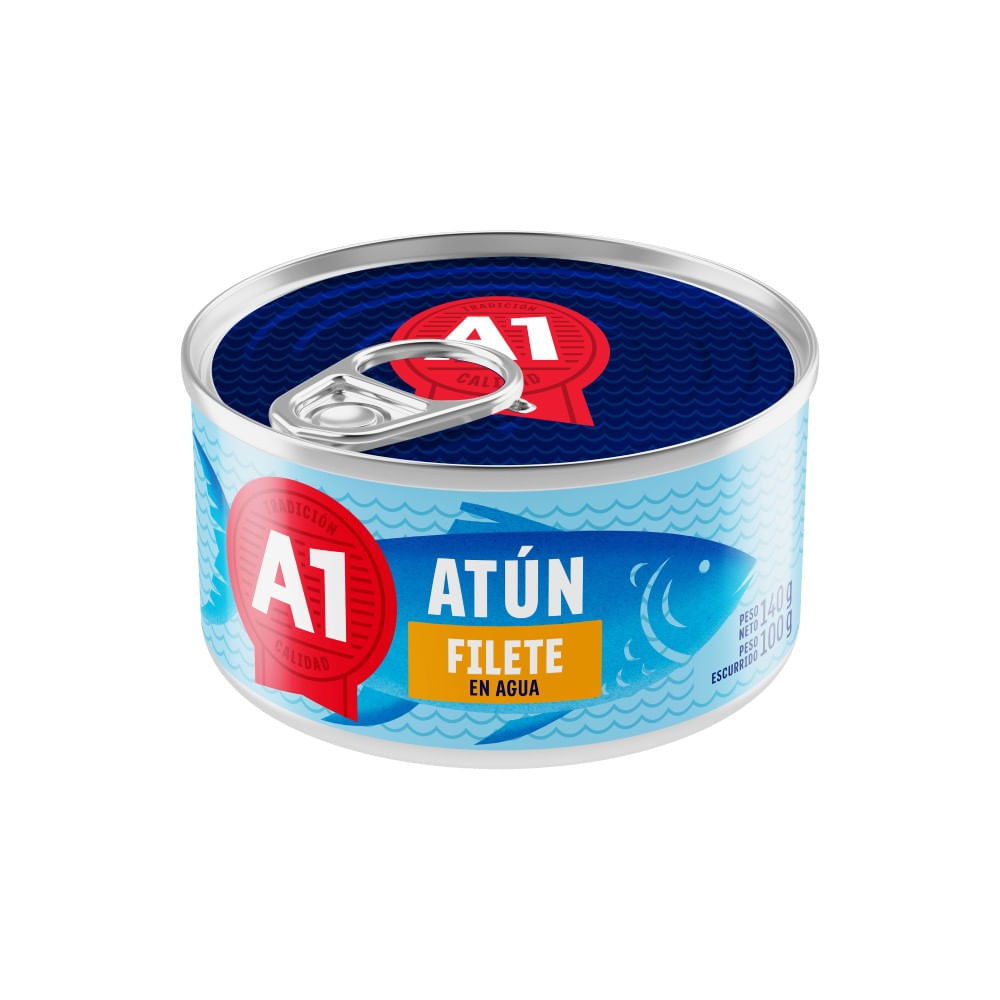 Filete de Atún en Agua y Sal A1 140g