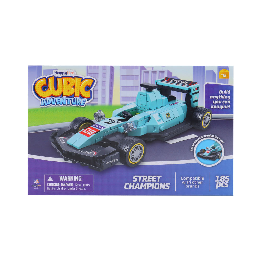 Set Grandes para Armar un Auto de Carreras 185 Piezas