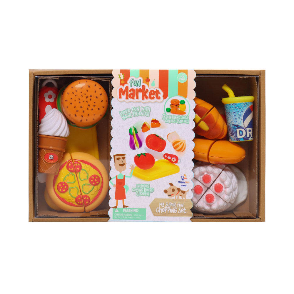 Set de Alimentos de Juguete con 3 Presentaciones Surtidas