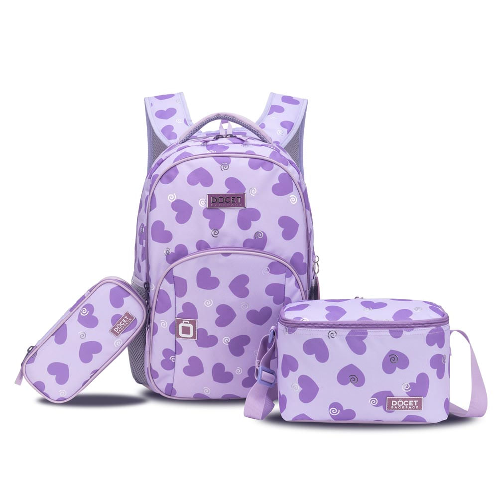 Tripack Docet Morat Mochila Lonchera cartuchera