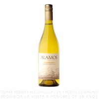 Vino Blanco Chardonnay Álamos Botella 750ml