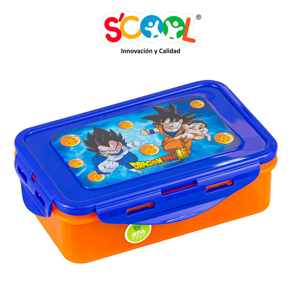 Taper Rectangular con Divisiones Dragon Ball 640ml