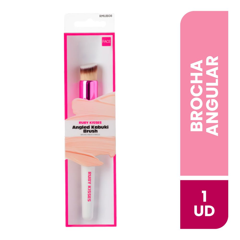 Brocha de Maquillaje para Rostro Ruby Kiss Angled Kabuki