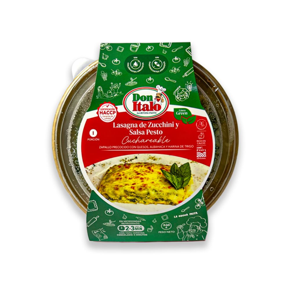 Cuchareable Don Italo Lasagna de Zucchini y Pesto 350g