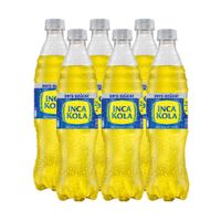 Sixpack Gaseosa Inca Kola Zero Azúcar Botella 600ml