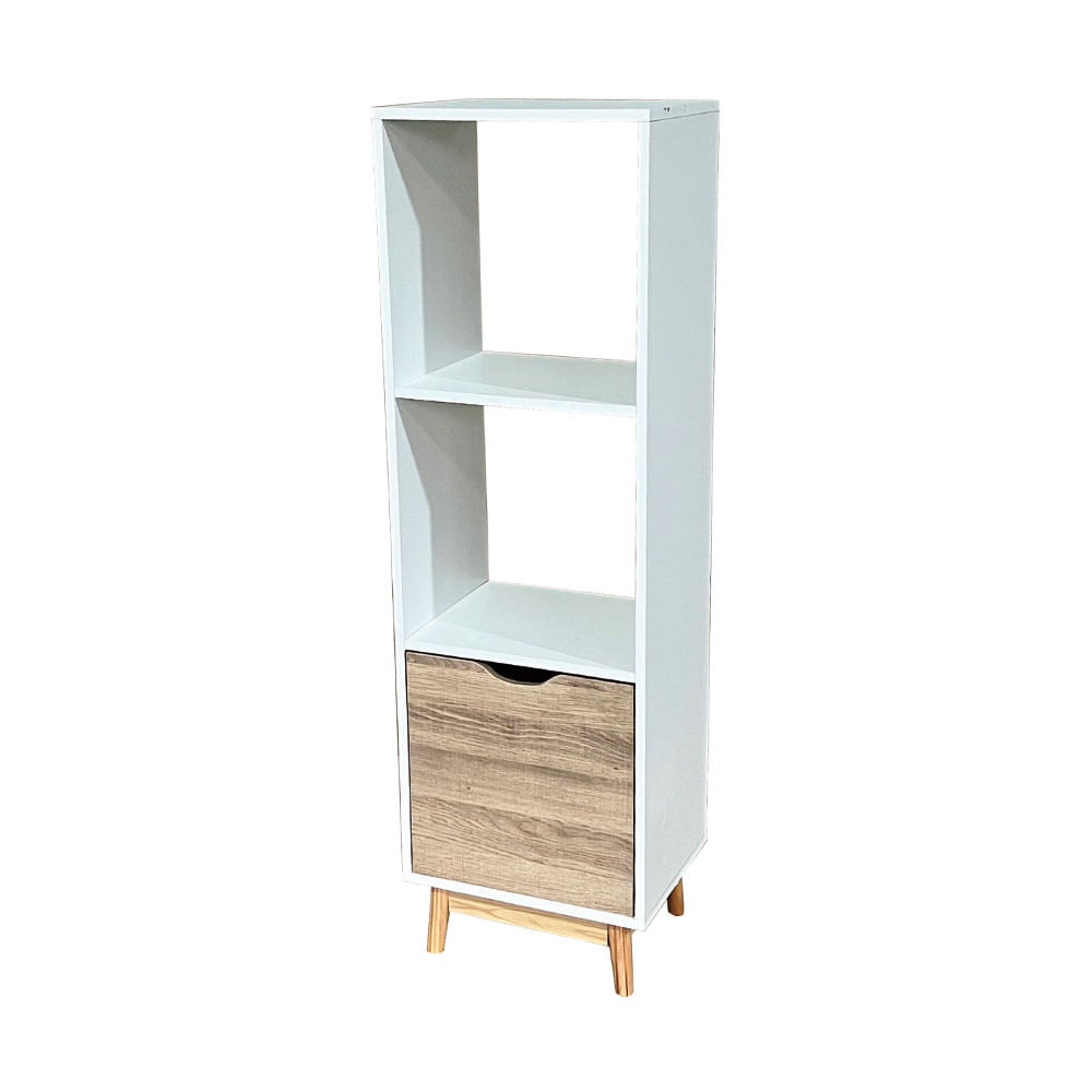 Mueble Florencia M+Design 39x30x126cm Natural Blanco
