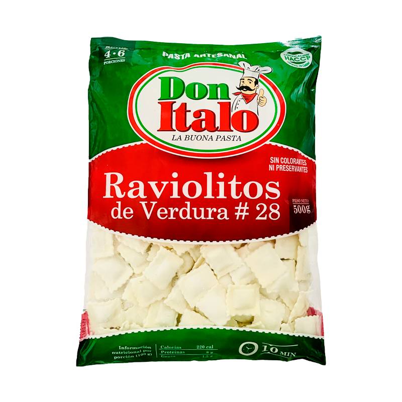 Raviolitos de Verdura Don Ítalo Bolsa 500g
