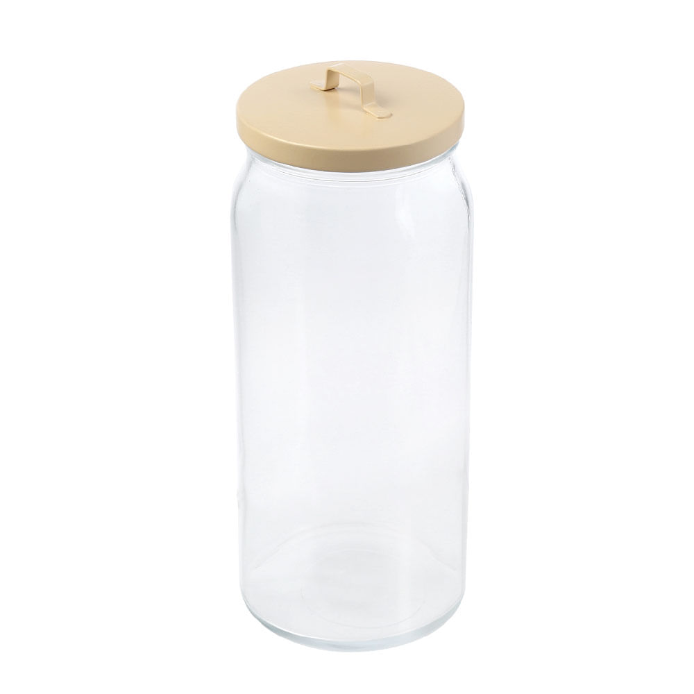 Canister Vidrio Krea Tapa Color L