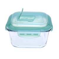 Contenedor Hermético Krea Vidrio Cuadrado 500ml