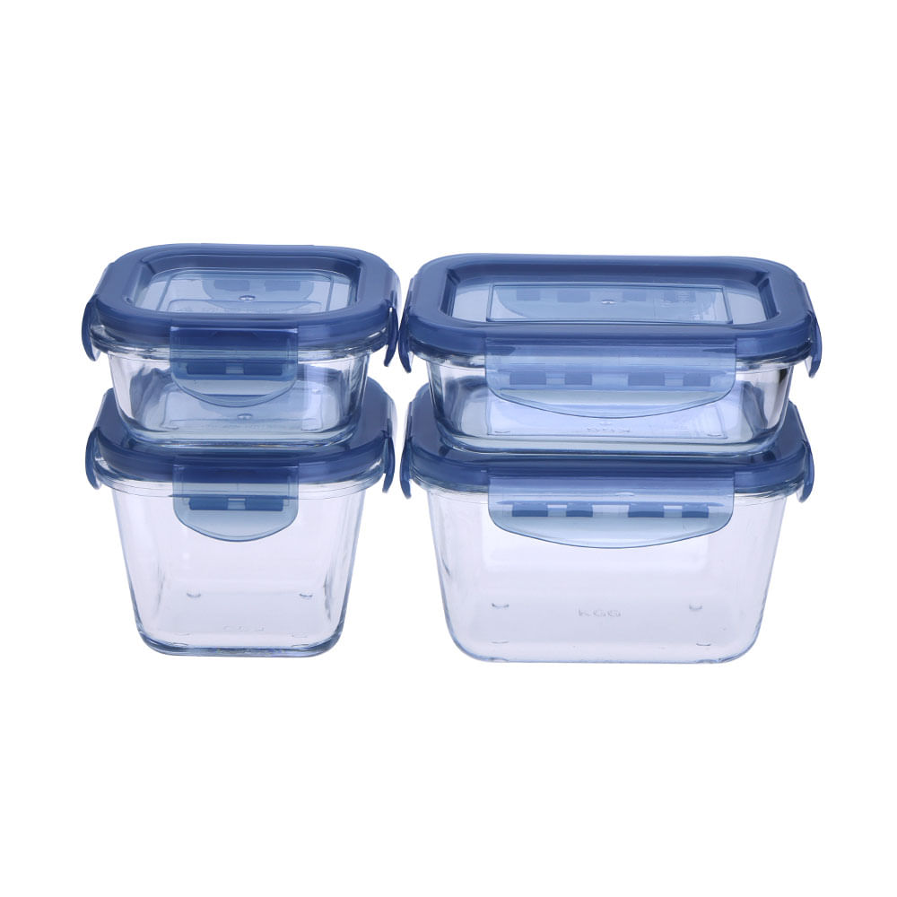 Pack 4 Herméticos Krea Vidrios en Caja