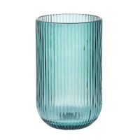Vaso Vidrio Krea Líneas Verde Shangrila
