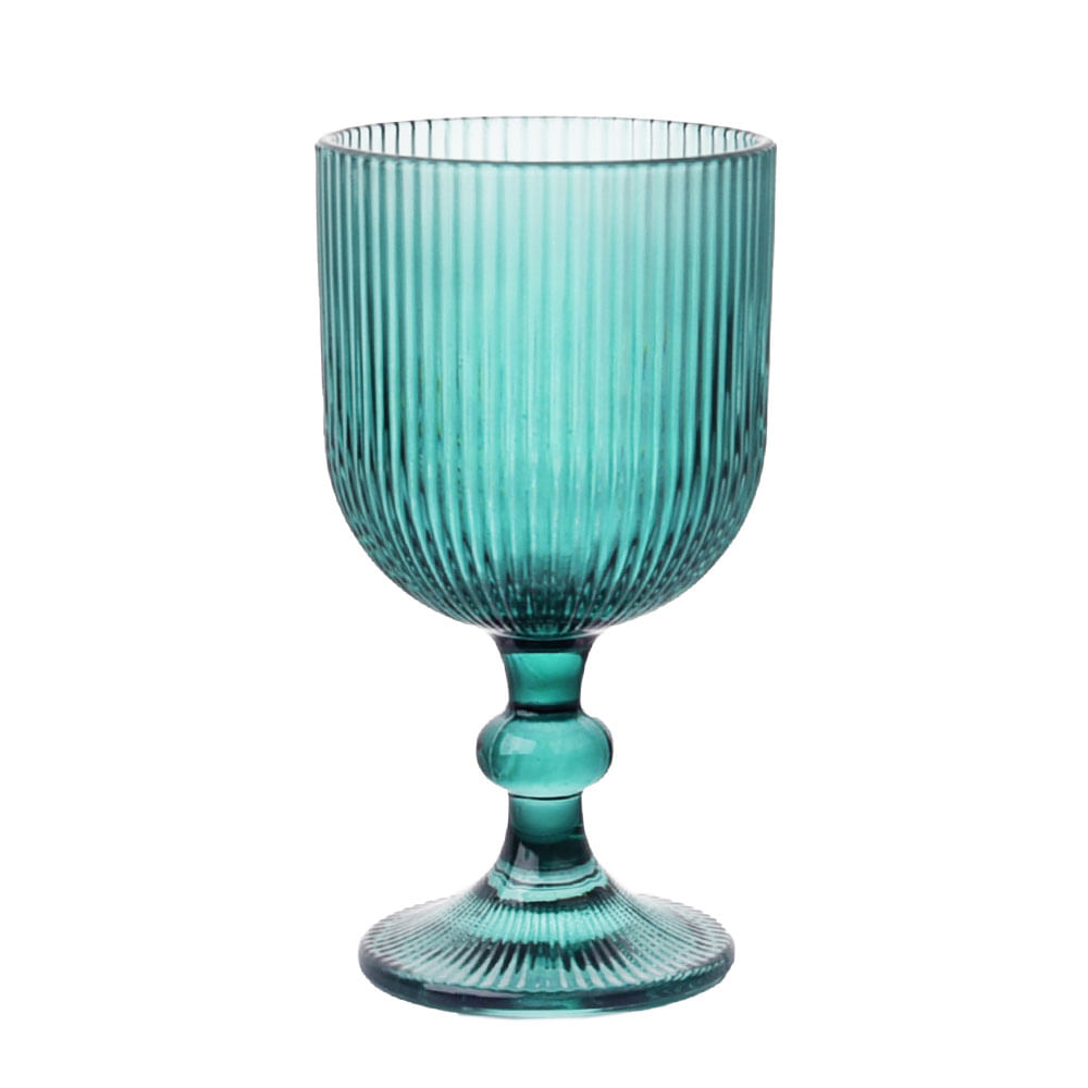 Copa Vidrio Líneas Krea Verde Shangrila