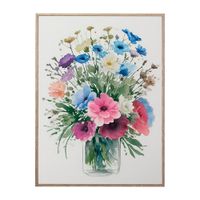 Canvas Krea con Marco 30x40cm Flores