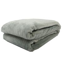Frazada Flannel Krea Emboss Queen Plaza Surtido