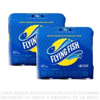 Sixpack x2 Cerveza Flying Fish Sabor Lima Limón Lata 355ml