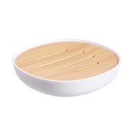 Jabonera Krea Básica Look Madera
