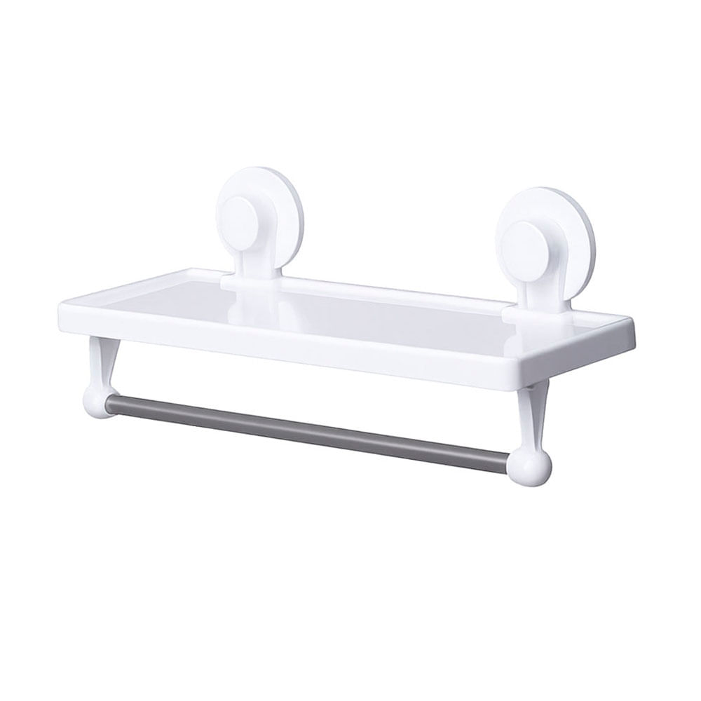 Repisa Krea con Toallero Succión Blanco