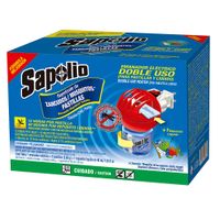 Repelente Doble Sapolio: Emanador + Líquido 40ml + Pastilla 6un