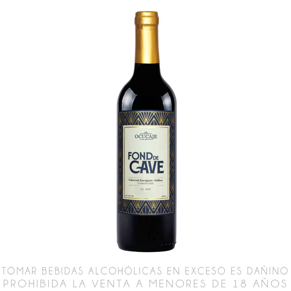 Vino Tinto Cabernet Sauvignon Malbec Ocucaje Fond de Cave Botella 750ml