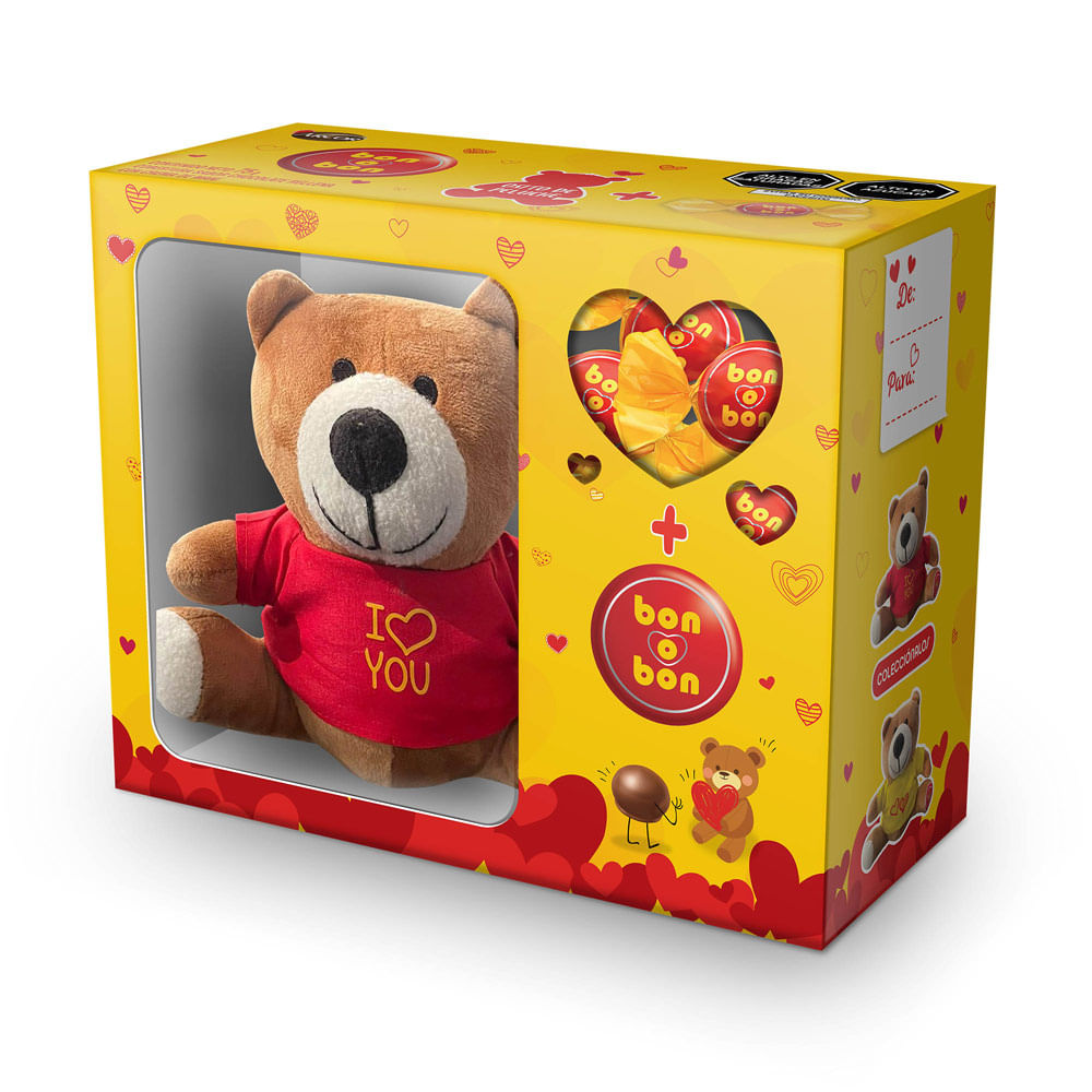 Bombones Bon o Bon 75g + Oso de Peluche