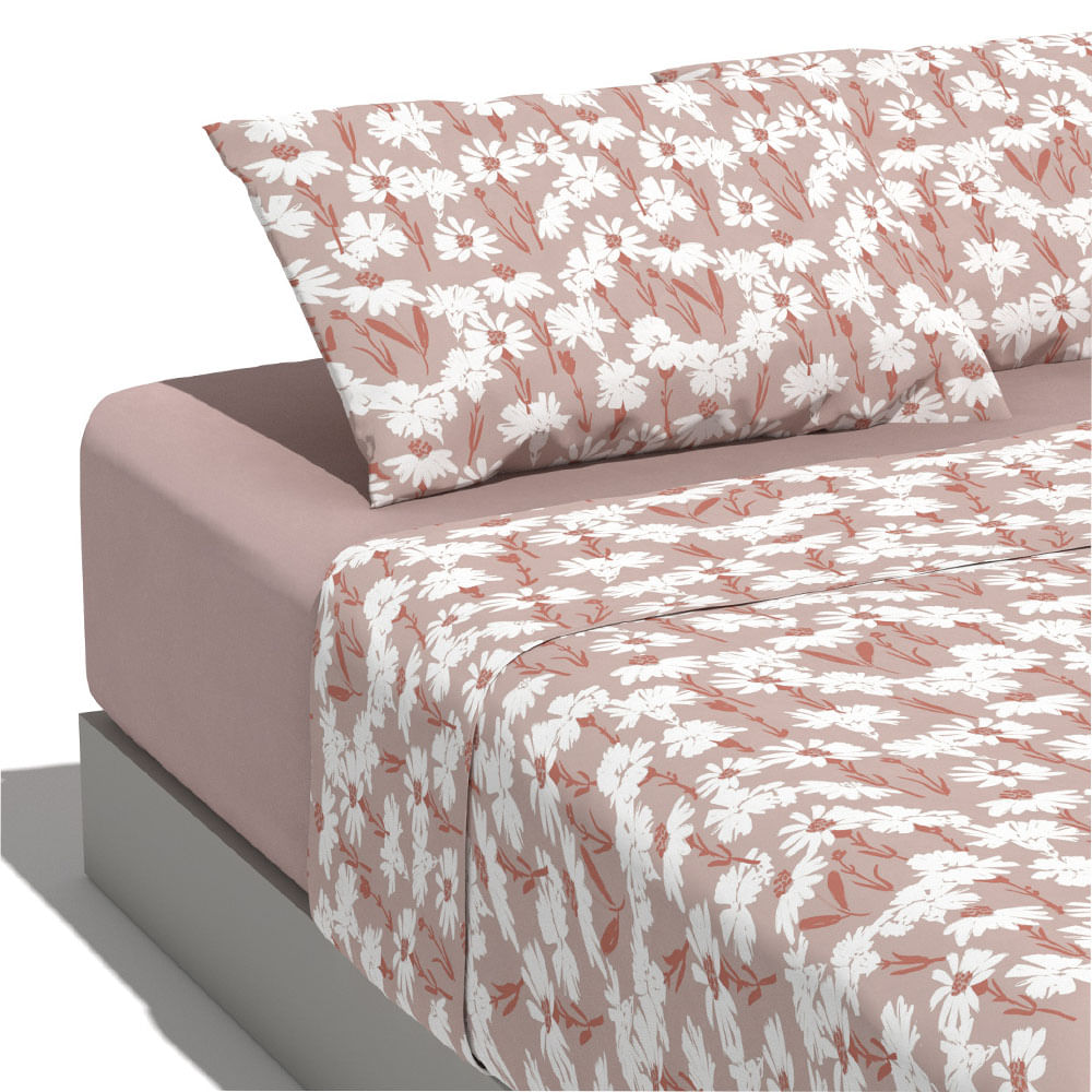 Juego de Sábanas Estampada Krea 1.5 Plaza Microfibra 75gsm Surtido