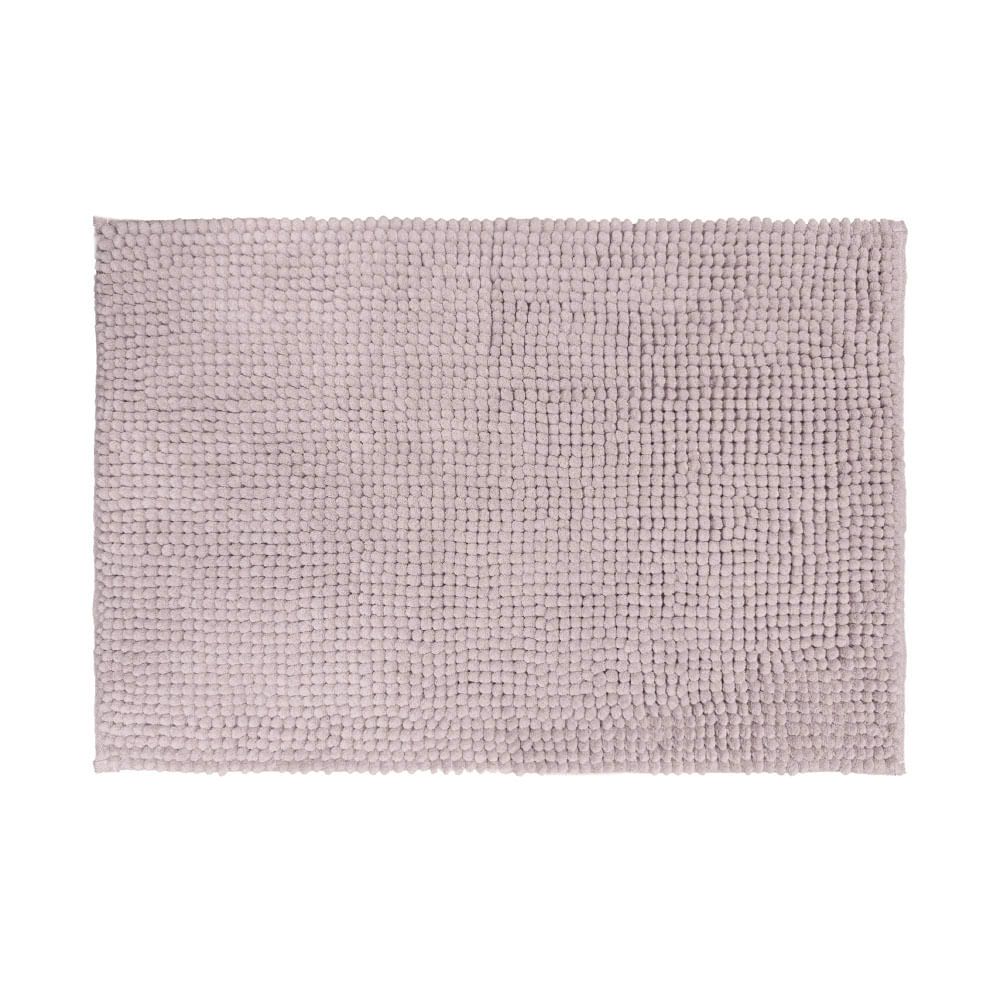 Piso de Baño Krea Shaggy Microfibra 40x60cm Lila