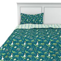 Cubrecama Krea Microfibra Print Kids Dino 1.5 Plaza 180x240cm