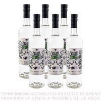 Sixpack Pisco Italia Hualcará Botella 750ml